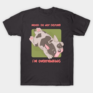 Mood- Do Not Disturb, I'm Overthinking Mental Healt T-Shirt